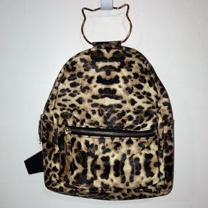 cheetah print backpack